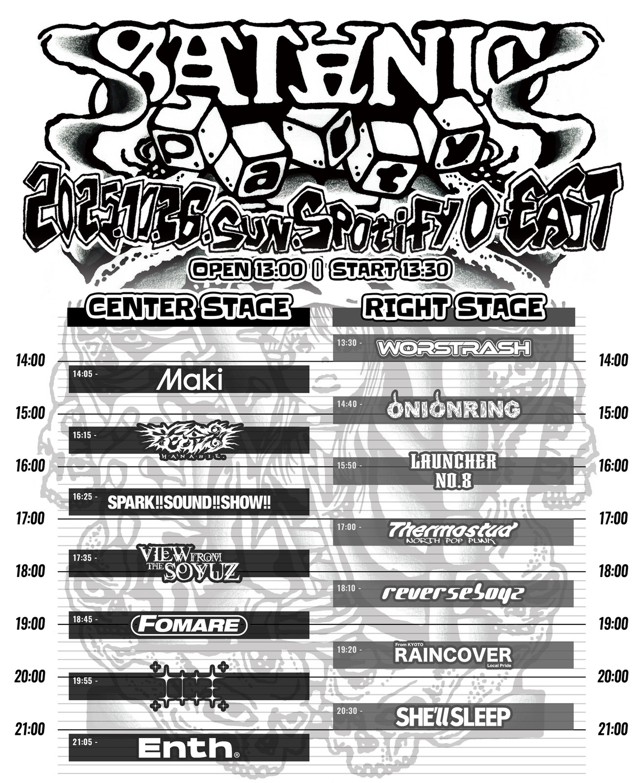 SATANIC PARTY 2025 タイムテーブル